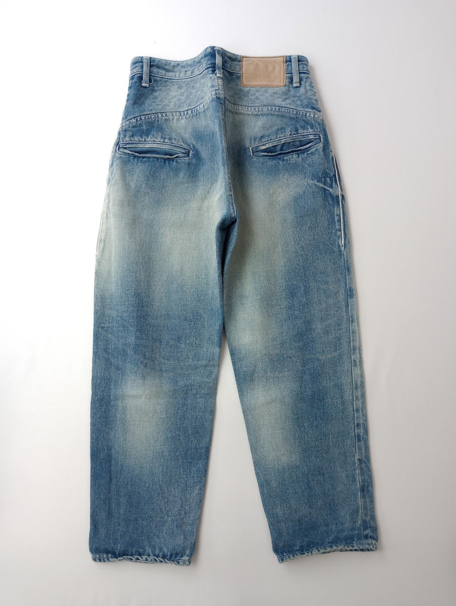 minaperhonen ミナペルホネン always  テーパード デニム  パンツ 36 ライトブルー  【中古】