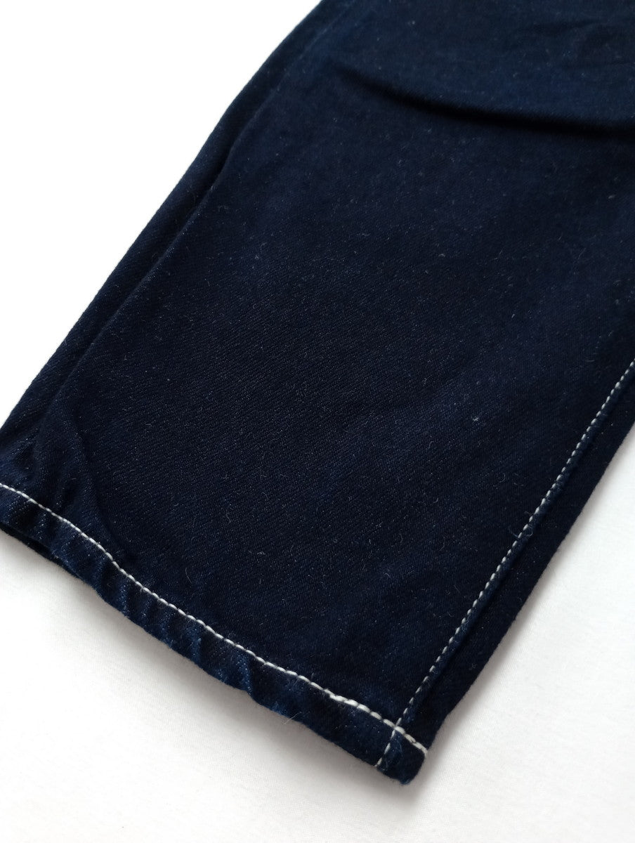 mina perhonen ミナペルホネン always  テーパード デニム  パンツ ネイビー36  【中古】