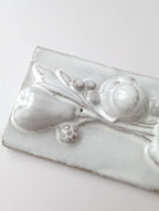 Astier de Villatte アスティエ・ド・ヴィラット お箸置き   オブジェ 白 【中古】