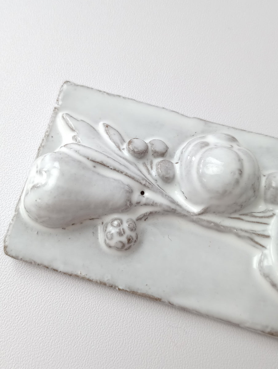 Astier de Villatte アスティエ・ド・ヴィラット お箸置き   オブジェ 白 【中古】