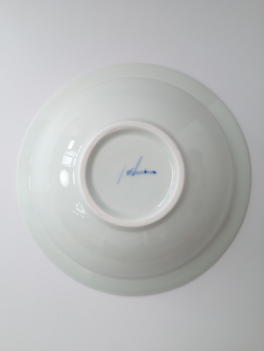 Lee gee jo イ・キジョ 李起助  Deep plate  皿 白 【中古】