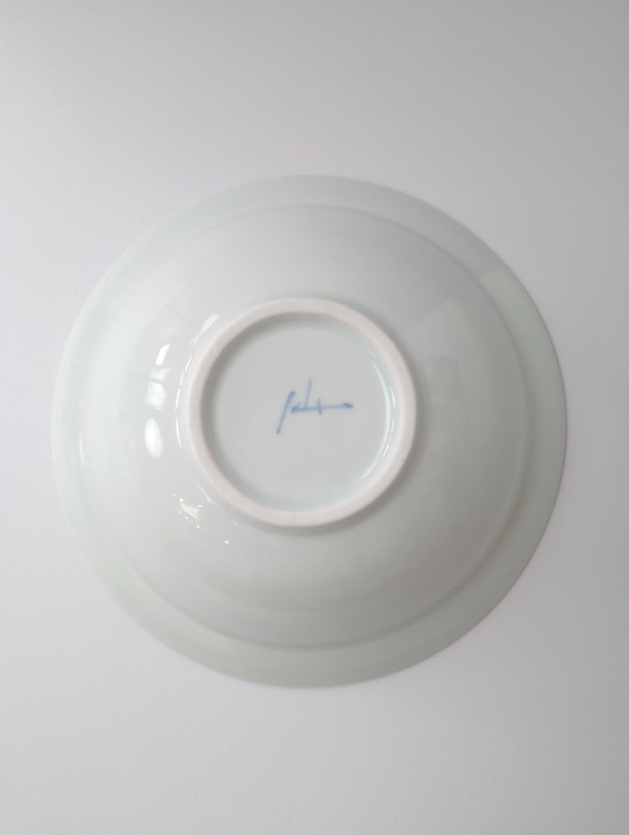 Lee gee jo イ・キジョ 李起助  Deep plate  皿 白 【中古】