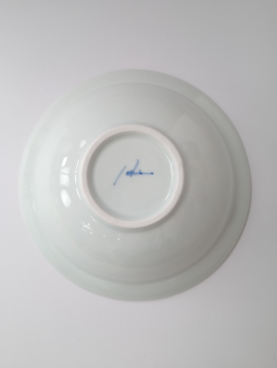 Lee gee jo イ・キジョ 李起助  Deep plate  皿 白 【中古】