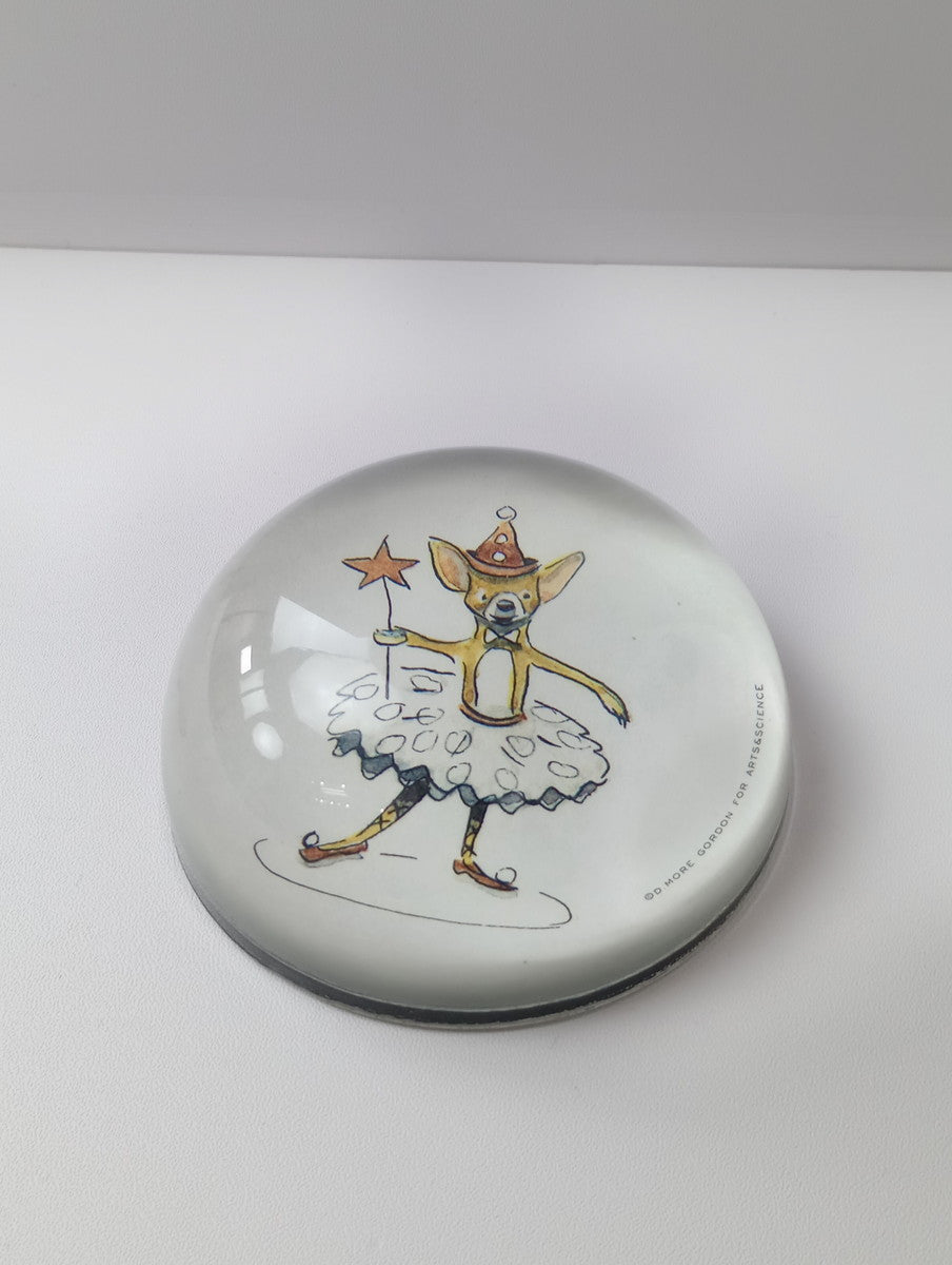 Domenica More Gordon × J.D.for A&S ARTS&SCIENCE アーツアンドサイエンス Paper weight A(Sepia) 別注 ペーパーウェイト ガラス  【中古】