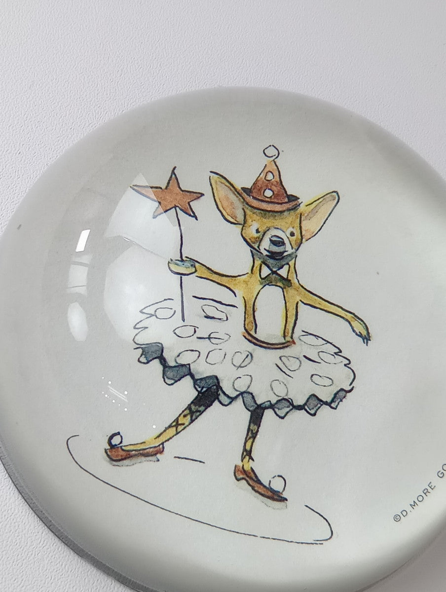 Domenica More Gordon × J.D.for A&S ARTS&SCIENCE アーツアンドサイエンス Paper weight A(Sepia) 別注 ペーパーウェイト ガラス  【中古】