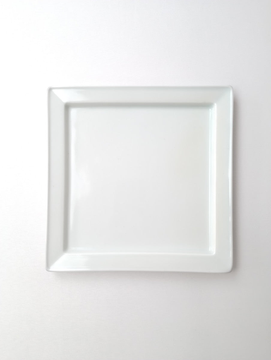Lee gee jo  イ・キジョ 李起助  Square  plate スクエア プレート 皿 白 【中古】