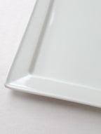 Lee gee jo  イ・キジョ 李起助  Square  plate スクエア プレート 皿 白 【中古】