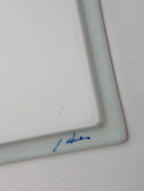 Lee gee jo  イ・キジョ 李起助  Square  plate スクエア プレート 皿 白 【中古】