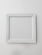 Lee gee jo  イ・キジョ 李起助  Square  plate スクエア プレート 皿 白 【中古】
