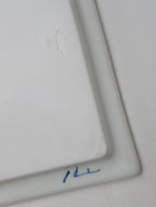 Lee gee jo  イ・キジョ 李起助  Square  plate スクエア プレート 皿 白 【中古】