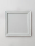 Lee gee jo  イ・キジョ 李起助  Square  plate スクエア プレート 皿 白 【中古】
