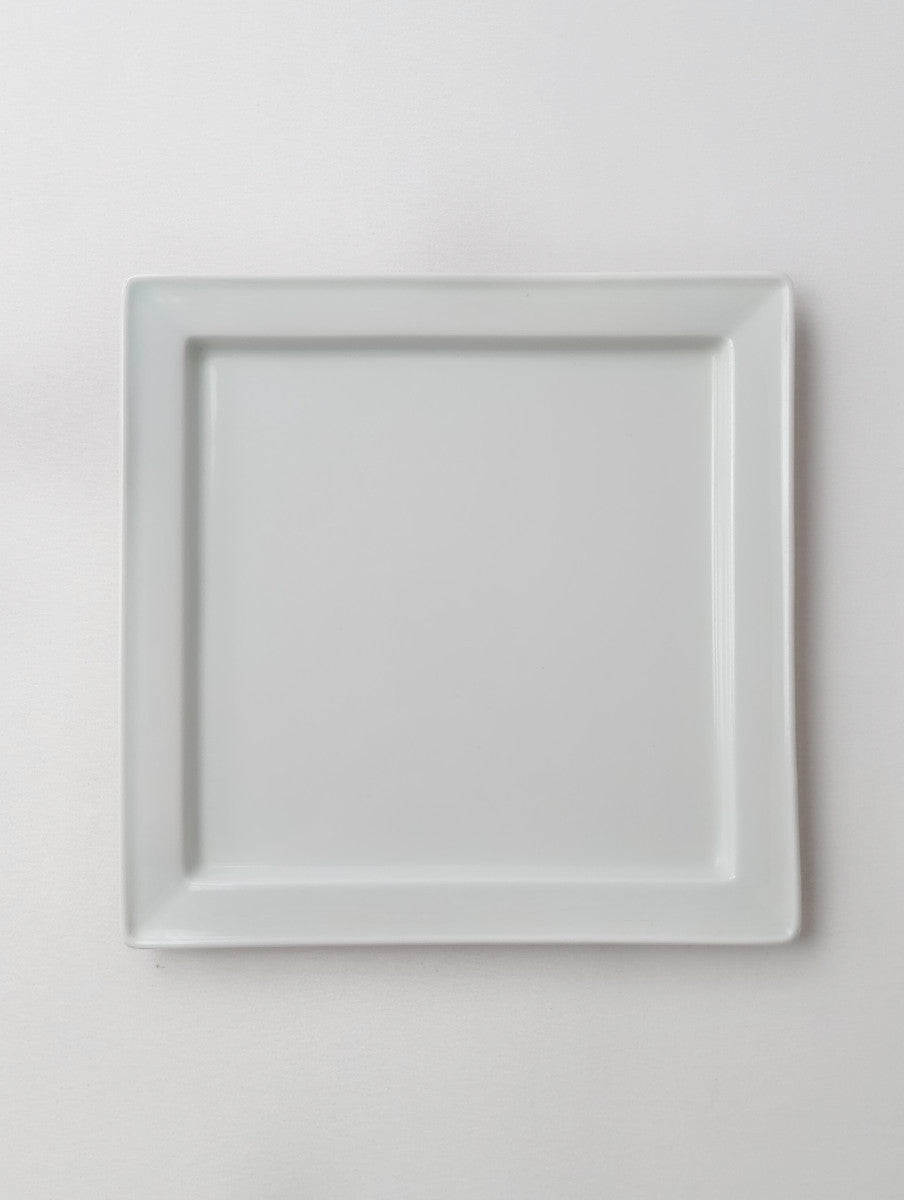 Lee gee jo  イ・キジョ 李起助  Square  plate スクエア プレート 皿 白 【中古】