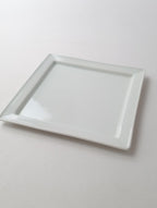 Lee gee jo  イ・キジョ 李起助  Square  plate スクエア プレート 皿 白 【中古】