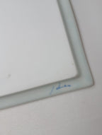 Lee gee jo  イ・キジョ 李起助  Square  plate スクエア プレート 皿 白 【中古】