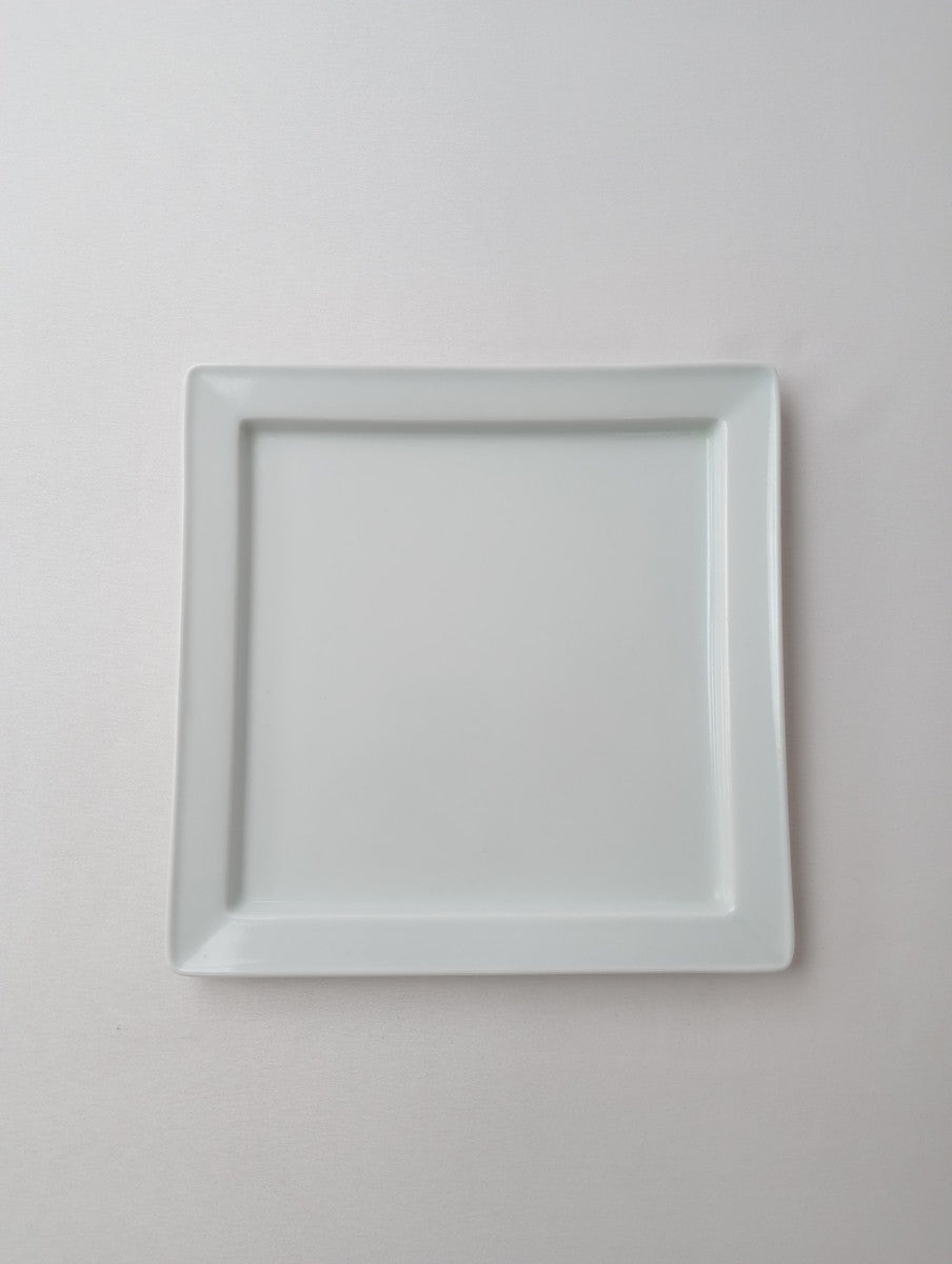 Lee gee jo  イ・キジョ 李起助  Square  plate スクエア プレート 皿 白 【中古】