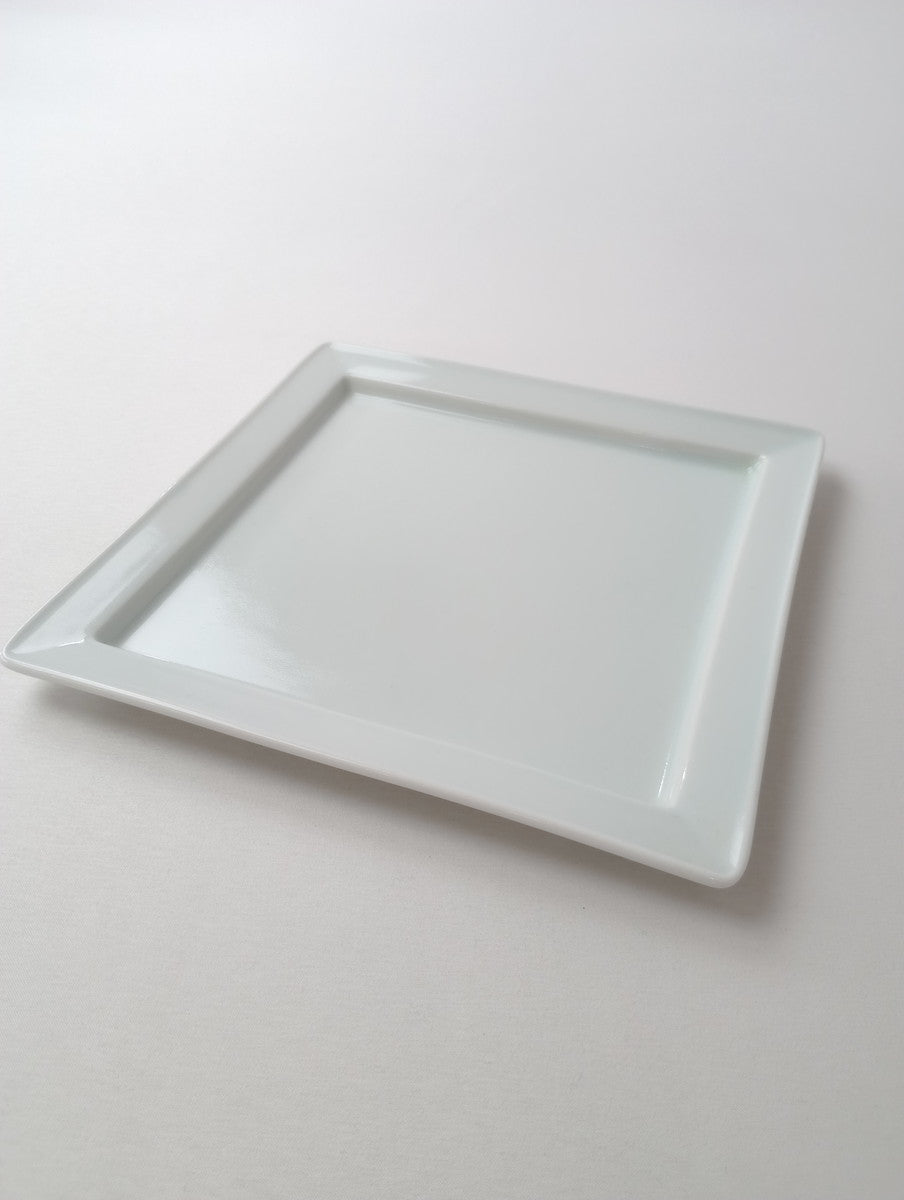 Lee gee jo  イ・キジョ 李起助  Square  plate スクエア プレート 皿 白 【中古】