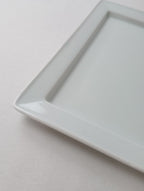 Lee gee jo  イ・キジョ 李起助  Square  plate スクエア プレート 皿 白 【中古】