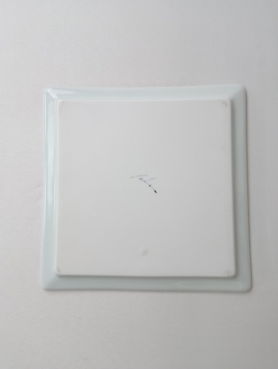 Lee gee jo  イ・キジョ 李起助  Square  plate スクエア プレート 皿 白 【中古】