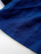 scrumptious スクランプシャス Volume sleeve top インディゴ ボリュームスリーブ プルオーバー ブラウス 【中古】