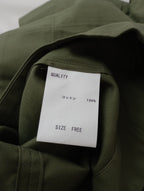 TENNE HANDCRAFTED MODERN テンハンドクラフテッドモダン volume sleeve pullover ボリュームスリーブプルオーバー カットソー カーキ 【中古】