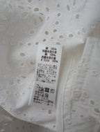 TICCA ティッカ レースフレンチ シャツ トップス  刺繍 白 ホワイト (2M＋3735) 【中古】