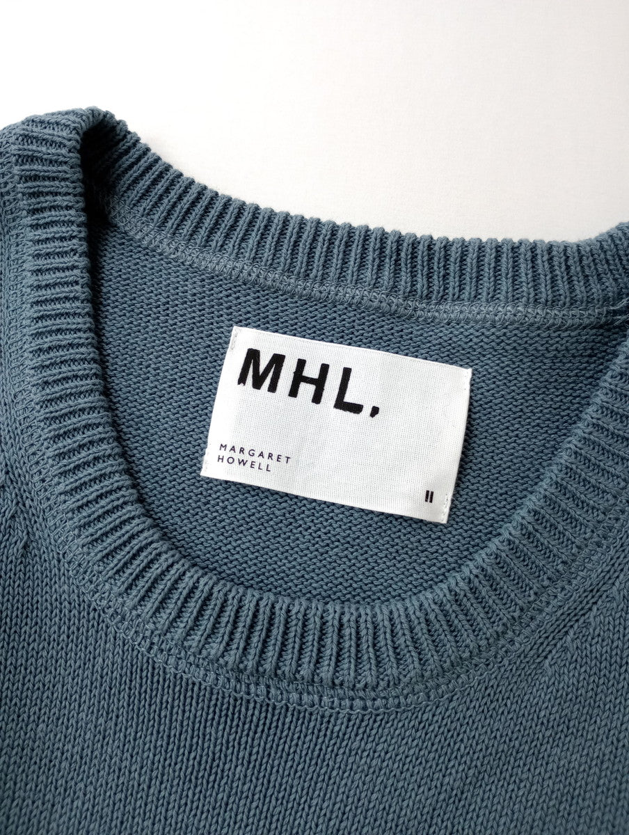 MHL. エムエイチエル マーガレットハウエル BELGIAN LINEN COTTON ベルギーリネン コットン ニットベスト 2【中古】