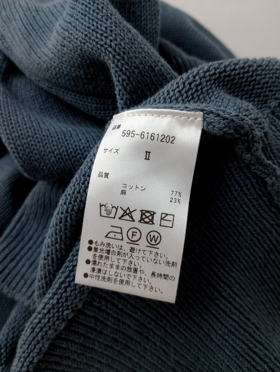MHL. エムエイチエル マーガレットハウエル BELGIAN LINEN COTTON ベルギーリネン コットン ニットベスト 2【中古】