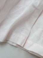 nest Robe ネストローブ UpcycleLino ribbon tie short blouse リボンド ブラウス 長袖 シャツ トップス  ピンク  【中古】