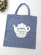 R&D.M.Co- オールドマンズテーラー RAINY STRIPE TOTE BAG トートバッグ ブルー 【中古】