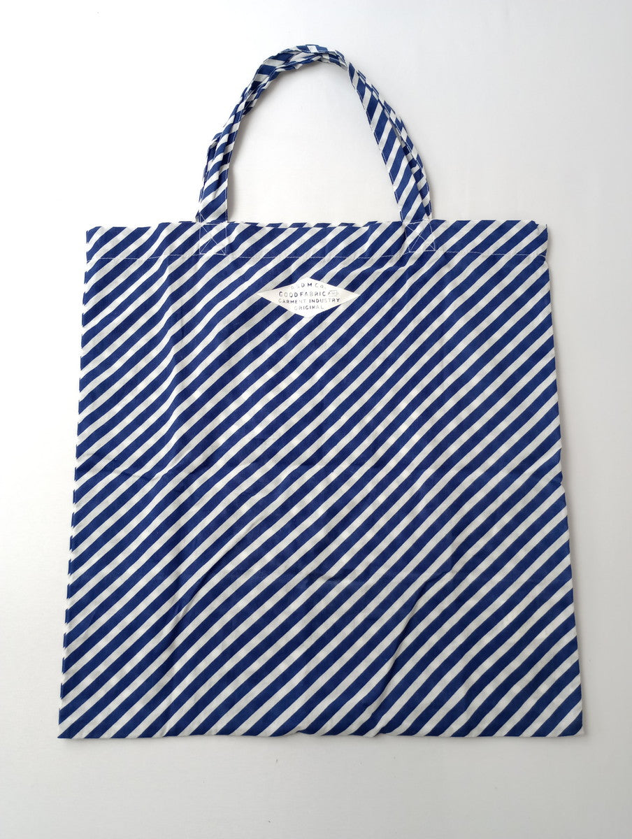 R&D.M.Co- オールドマンズテーラー RAINY STRIPE TOTE BAG トートバッグ ブルー 【中古】