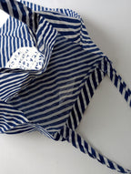 R&D.M.Co- オールドマンズテーラー RAINY STRIPE TOTE BAG トートバッグ ブルー 【中古】