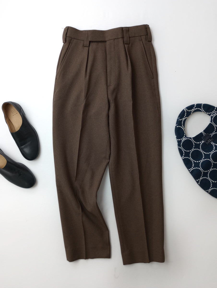 THE SHINZONE シンゾーン BARRACK PANTS バラック パンツ トラウザー  ブラウン 34【中古】