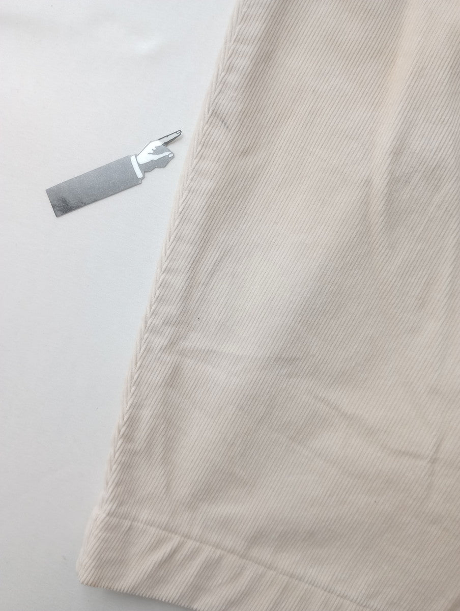 sasanqua by trees サザンカバイツリーズ コーデュロイ カーブ パンツ ワイド  アイボリー 2 【中古】