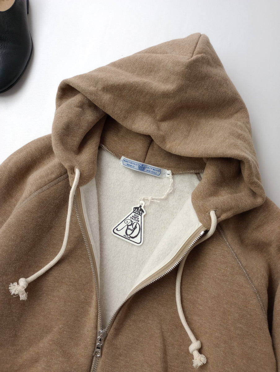 新品 R&D.M.Co- オールドマンズテーラー 裏起毛 ZIP UP PARKA ジップアップ パーカー 羽織   ベージュ L 【中古】