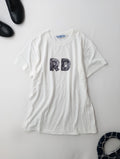 R&D.M.Co- オールドマンズテーラー SPY EYE T-SHIRT スパイアイTシャツ 半袖  L  白【中古】