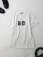 R&D.M.Co- オールドマンズテーラー SPY EYE T-SHIRT スパイアイTシャツ 半袖  L  白【中古】
