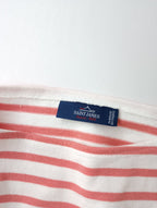 SAINT JAMES セントジェームス ボーダー バスクシャツ長袖 カットソー トップス  ピンク USA36 【中古】