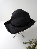 mature ha. マチュアーハ BOXED HAT ボックスハット 帽子 黒 ブラック  (AM＋3797)【中古】