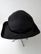 mature ha. マチュアーハ BOXED HAT ボックスハット 帽子 黒 ブラック  (AM＋3797)【中古】