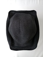 mature ha. マチュアーハ BOXED HAT ボックスハット 帽子 黒 ブラック  (AM＋3797)【中古】