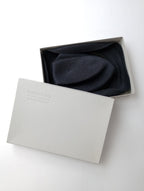 mature ha. マチュアーハ BOXED HAT ボックスハット 帽子 黒 ブラック  (AM＋3797)【中古】