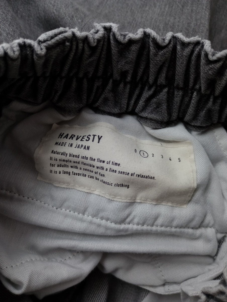 HARVESTY ハーベスティ BLACK DENIM CIRCUS PANTS ブラックデニム サーカスパンツ GRAY FADE グレー 1【中古】