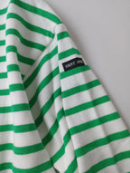 新品 SAINT JAMES セントジェームス OUESSANT LOOSE ウェッソン ルーズ ボーダールーズ バスクシャツ  グリーン 001 【中古】