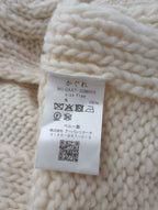kagure かぐれ アーバンリサーチ ペルーアランニットベスト ウール 毛 100％ アイボリー【中古】