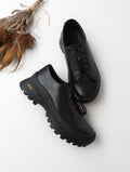 molle shoes モールシューズ レザーシューズ Q/L OXFORD クイックシューレース 靴 黒 ブラック  【中古】