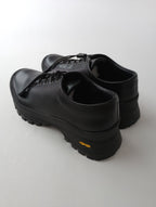 molle shoes モールシューズ レザーシューズ Q/L OXFORD クイックシューレース 靴 黒 ブラック  【中古】