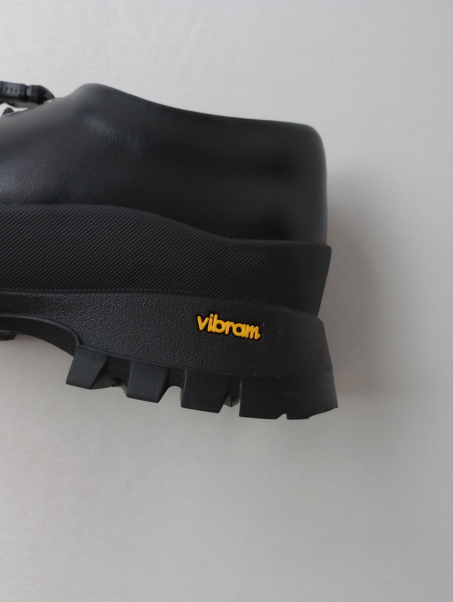molle shoes モールシューズ レザーシューズ Q/L OXFORD クイックシューレース 靴 黒 ブラック  【中古】
