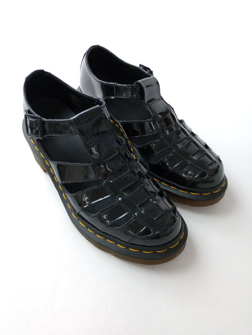 Dr.Martens ドクターマーチン フィッシャーマン サンダル 靴 黒 ブラック  UK6 【中古】