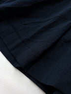 COMME des GARCONS コムデギャルソン コムコム ワイド プリーツ ロングスカート ダークネイビー  S【中古】