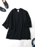 NO CONTROL AIR ノーコントロールエアー フィールドセンサー 2重編みカノコ 5分袖 Tシャツ カットソー トップス  黒 ブラック  (12M＋3905)【中古】